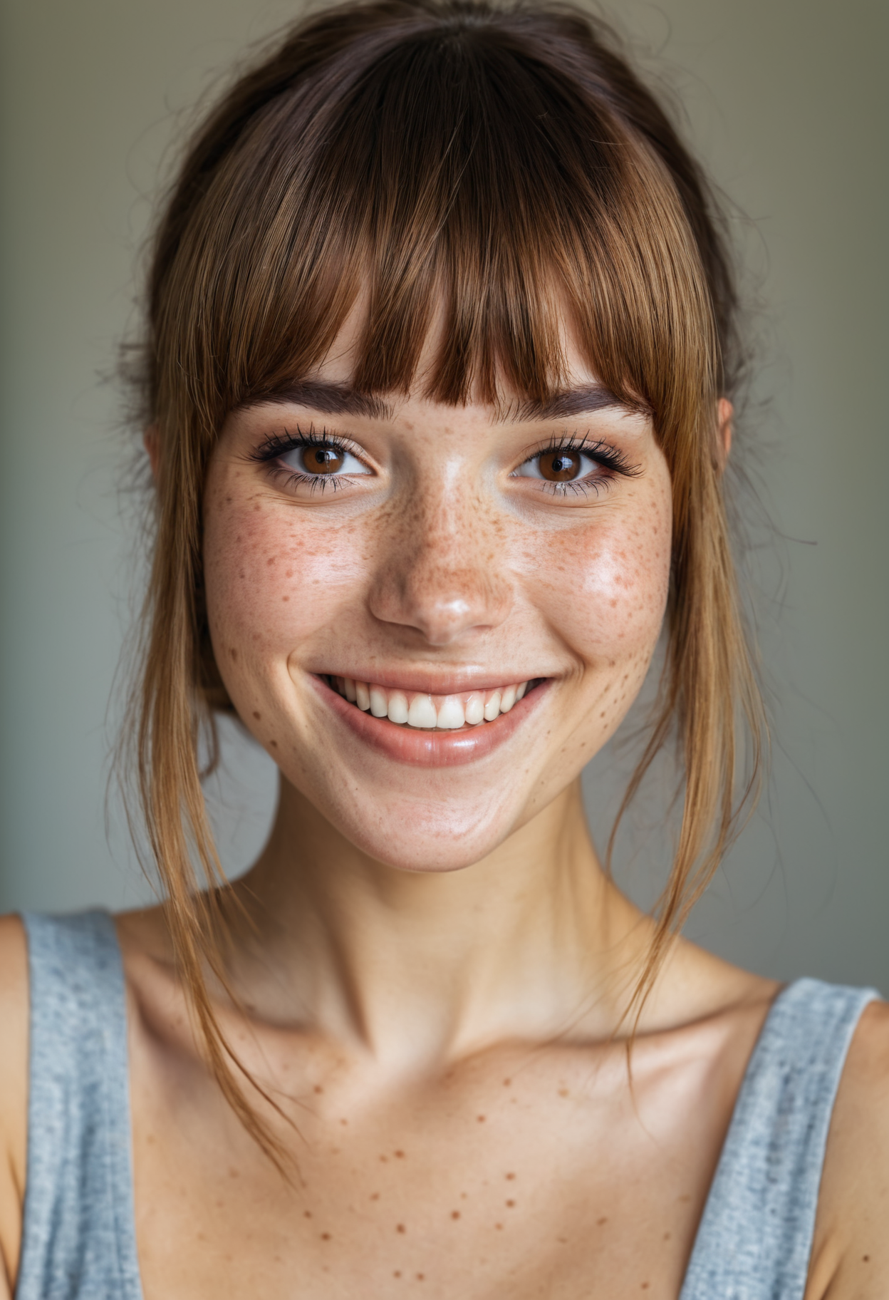 00078-beautiful lady, (freckles), big smile, brown hazel eyes, Full Bangs, dark makeup, hyperdetailed photography, soft light, head an.png